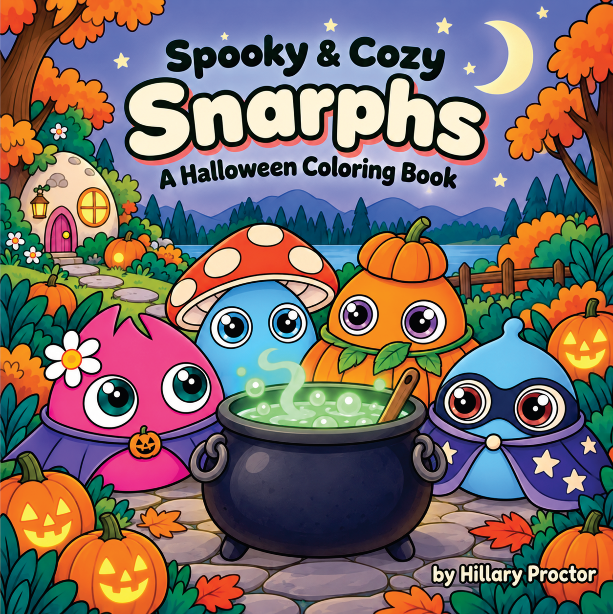 Cover of Spooky & Cozy Snarphs: A Halloween Coloring Book